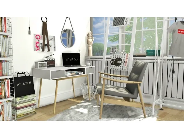 Alpha Office Set 12 - The Sims 4 Custom Content