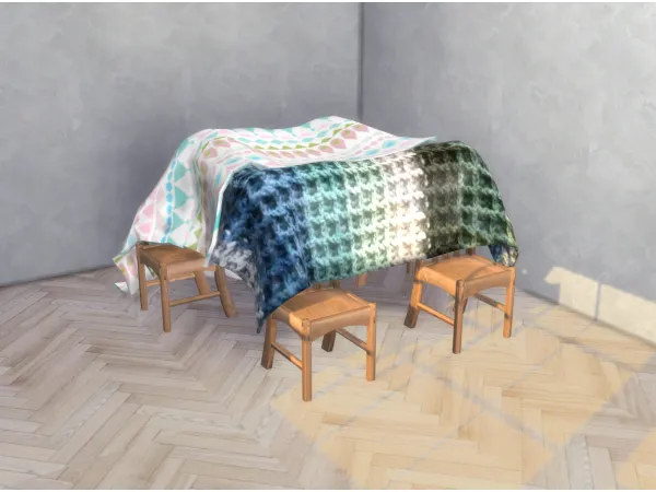 Alpha Kids Blanket Fort sims by Nordica - The Sims 4 Custom Content