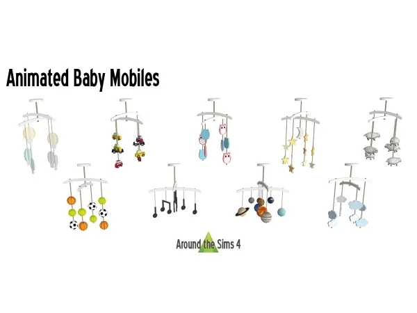 Maxis Match Around Animated baby mobiles - The Sims 4 Custom Content