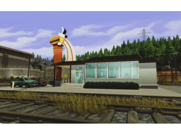 Maxis Match SHELLYS DINER - The Sims 4 Custom Content