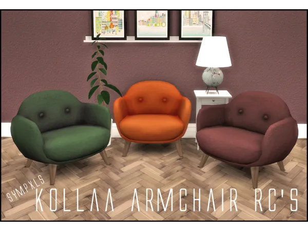 Maxis Match Sympxls KOLLAA Armchair RCs - The Sims 4 Custom Content