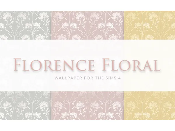 Florence Floral Wallpaper by SimPlistic