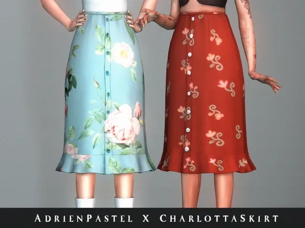 Maxis Match Charlotta Skirt - The Sims 4 Custom Content