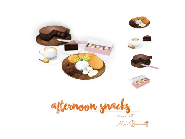Maxis Match Afternoon Snacks by melbennett - The Sims 4 Custom Content