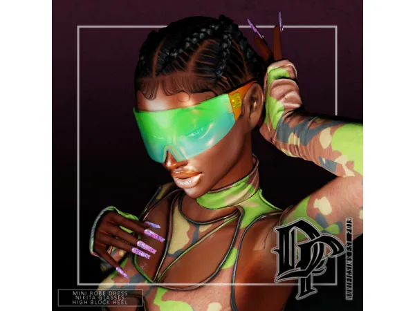 Alpha D GLASSES by dorific - The Sims 4 Custom Content