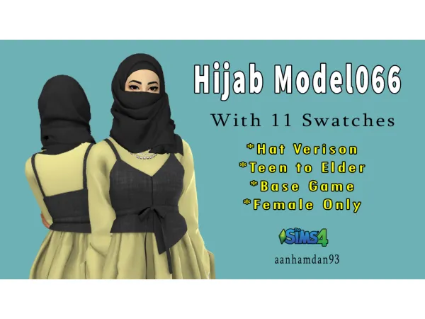 Maxis Match Hijab Model066 Alika Dress - The Sims 4 Custom Content
