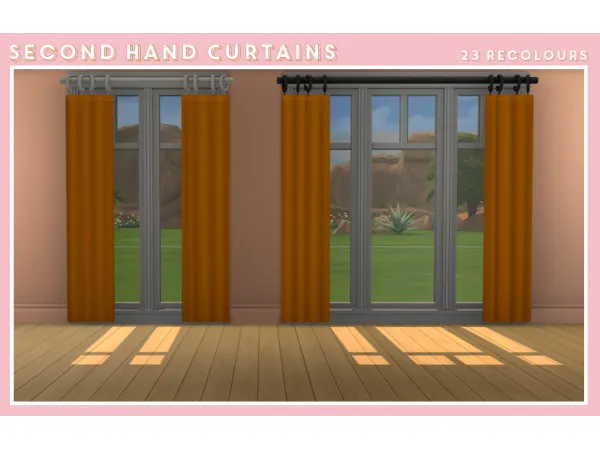 Maxis Match Second Hand Curtains - The Sims 4 Custom Content