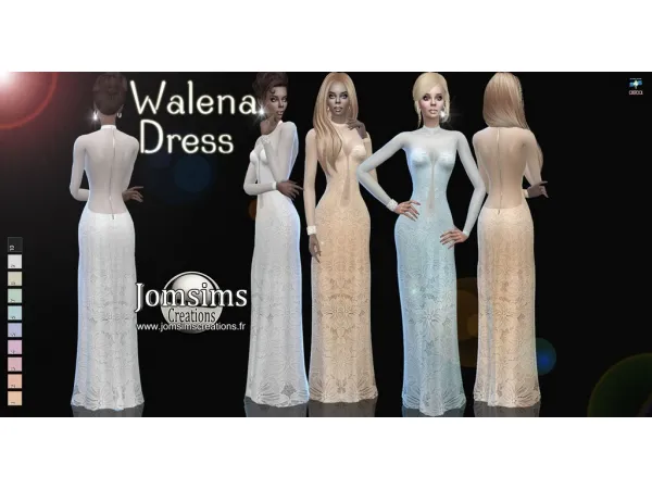 Alpha Walena Robe by jomsims - The Sims 4 Custom Content