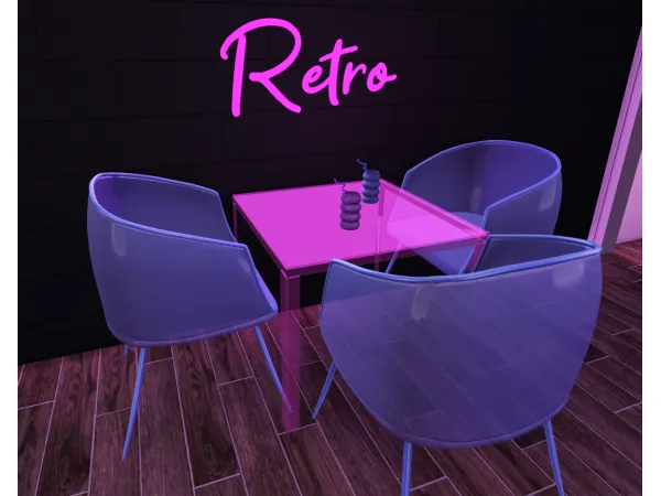 Alpha Retro Dining - The Sims 4 Custom Content