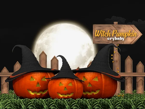 Mix Crybaby Witch Pumpkin - The Sims 4 Custom Content