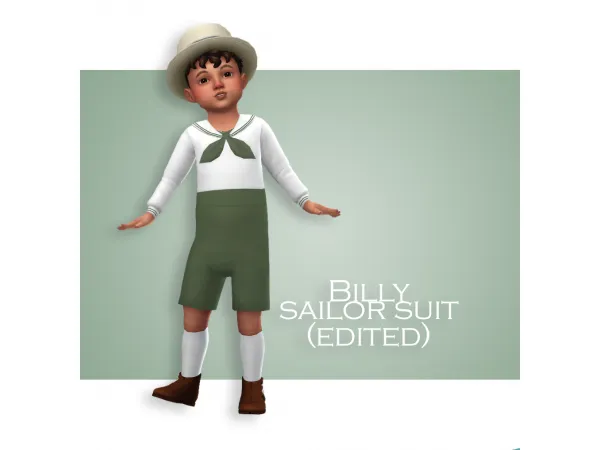 Maxis Match Billy Sailor Suit - The Sims 4 Custom Content