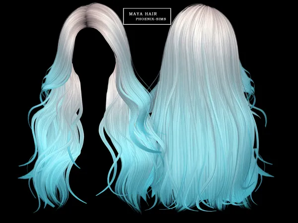 Alpha Maya Hair - The Sims 4 Custom Content