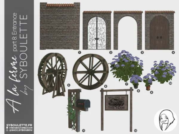 Alpha A la ferme part 8 Entrance - The Sims 4 Custom Content