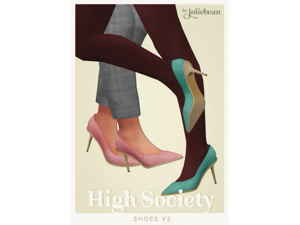 Mix High Society Shoes v2 by Joliebean by Joliebean - The Sims 4 Custom Content