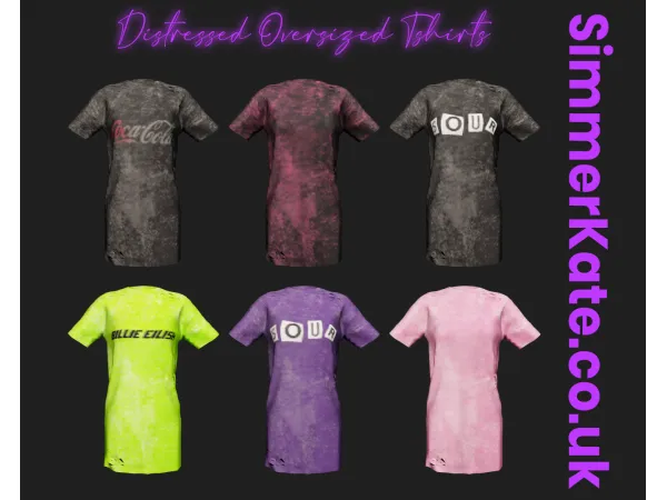 Alpha Distressed Tshirt Wooly Socks by simmerkatex - The Sims 4 Custom Content