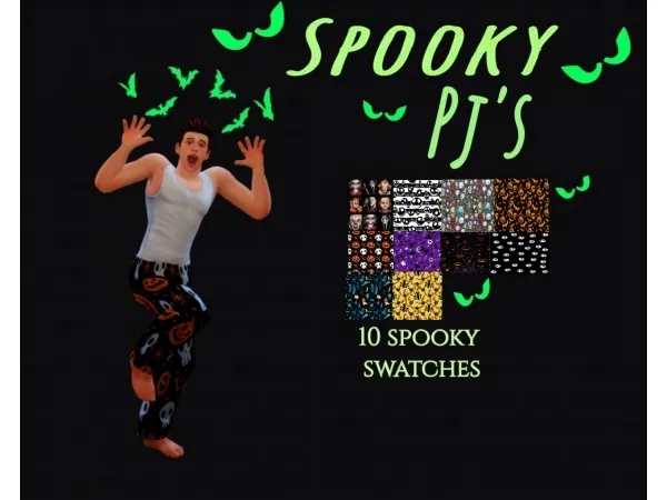 Maxis Match Spooky Pjs - The Sims 4 Custom Content