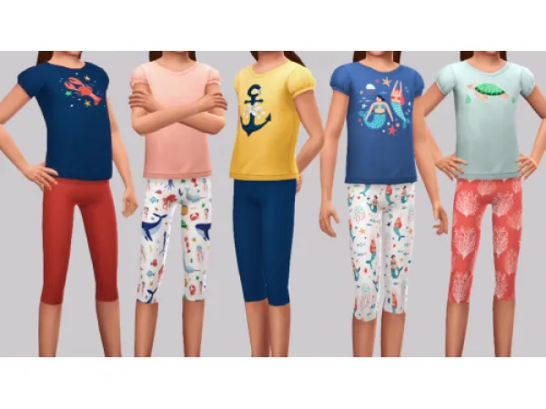 Maxis Match Mermaid Dreams Child Recolor Set - The Sims 4 Custom Content