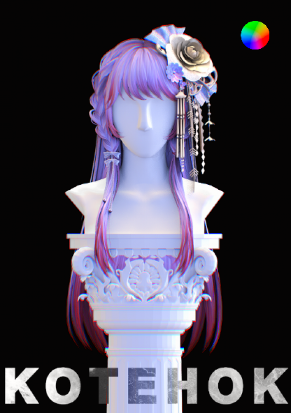 Alpha Nikki Hair 22 by simsfinds - The Sims 4 Custom Content
