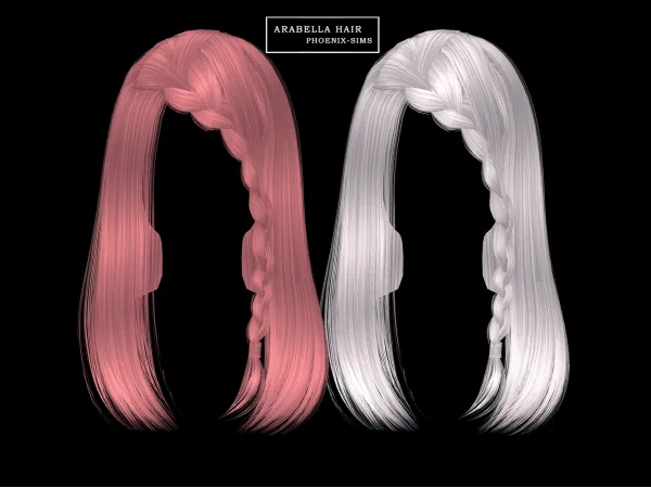 Alpha Arabella Hair - The Sims 4 Custom Content