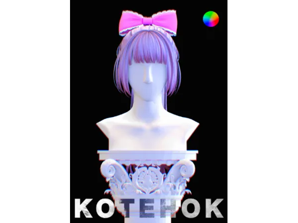 Alpha Nikki Hair 27 by kotehoksims Updated - The Sims 4 Custom Content