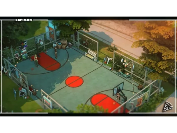 Maxis Match BASKETBALL_PLAYGROUND - The Sims 4 Custom Content