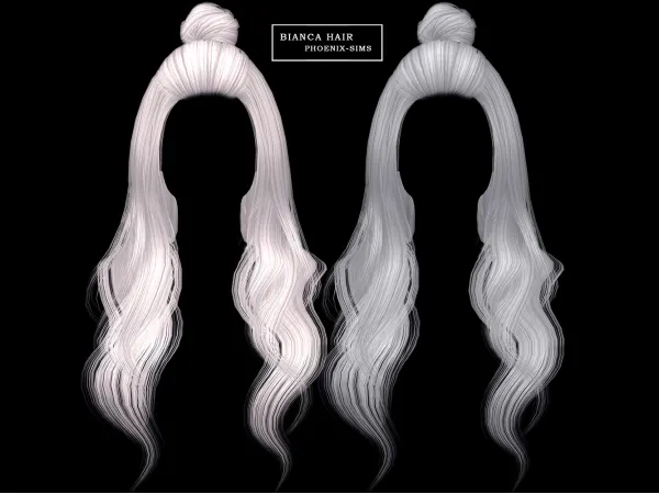 Alpha Bianca Hair - The Sims 4 Custom Content