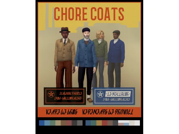 Maxis Match Chore Coats - The Sims 4 Custom Content