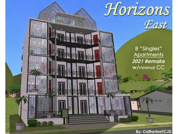 Horizons East 8 Apts for Single Sims - The Sims 2 Custom Content