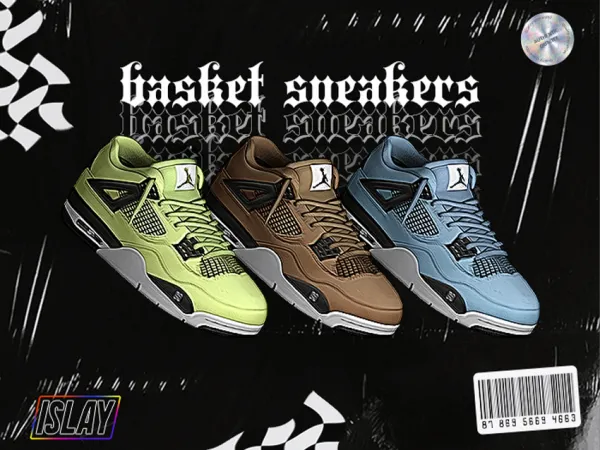 Alpha islay basket sneakers am af - The Sims 4 Custom Content
