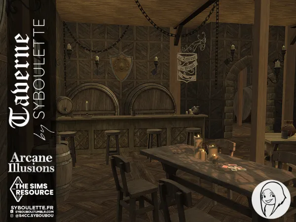 Alpha MEDIEVAL TAVERN BUILD LOT - The Sims 4 Custom Content