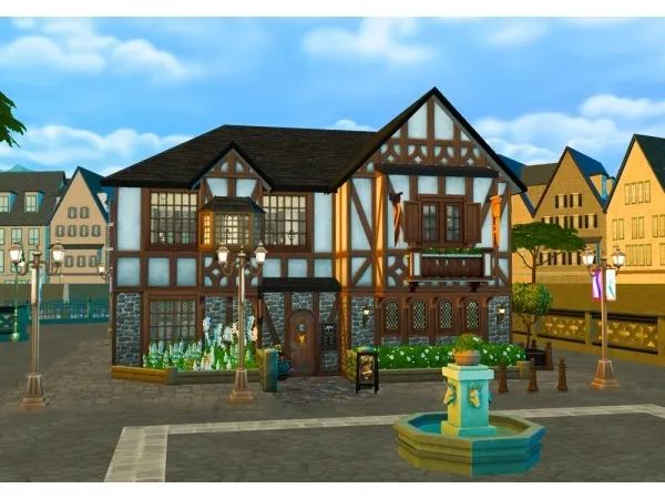 Maxis Match DRUNK OLD LLAMA PUB - The Sims 4 Custom Content