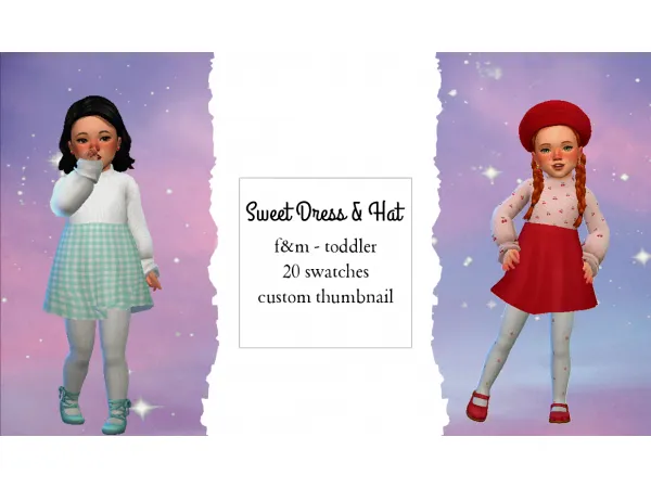 Maxis Match Sweet Dress Hat Simmer by NekoChan - The Sims 4 Custom Content