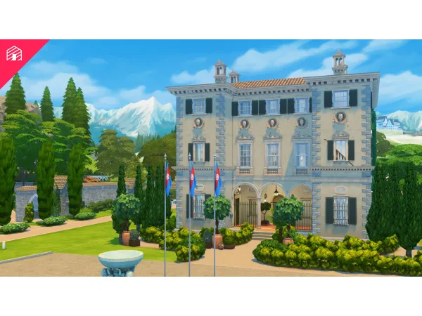 Maxis Match Villa Cetinale by Harrie - The Sims 4 Custom Content