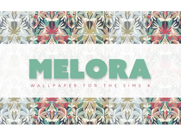 Mix Melora Wallpaper by simsfinds - The Sims 4 Custom Content