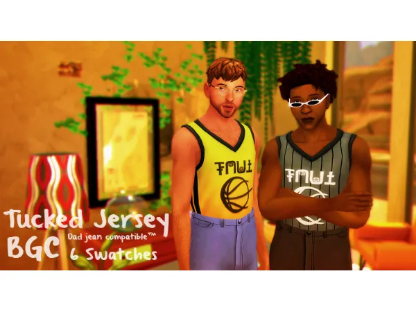 Maxis Match Tucked Jersey - The Sims 4 Custom Content