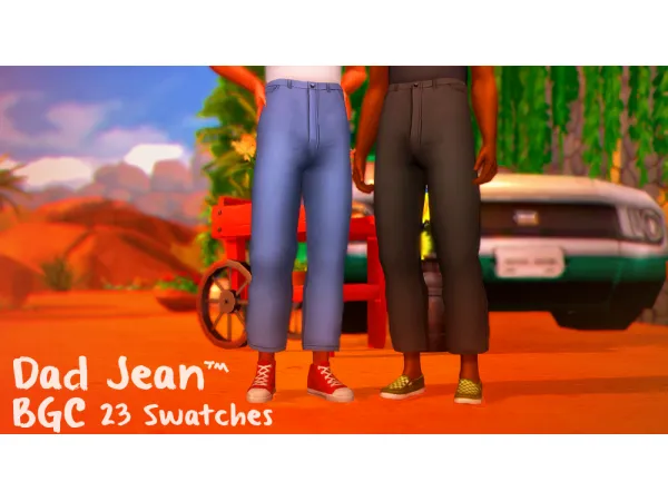 Maxis Match Dad Jean - The Sims 4 Custom Content