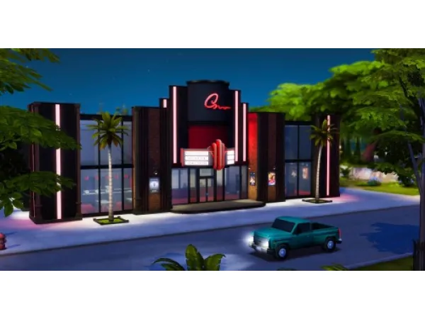 Maxis Match Willow Creek Cinema NO ghostlycc - The Sims 4 Custom Content