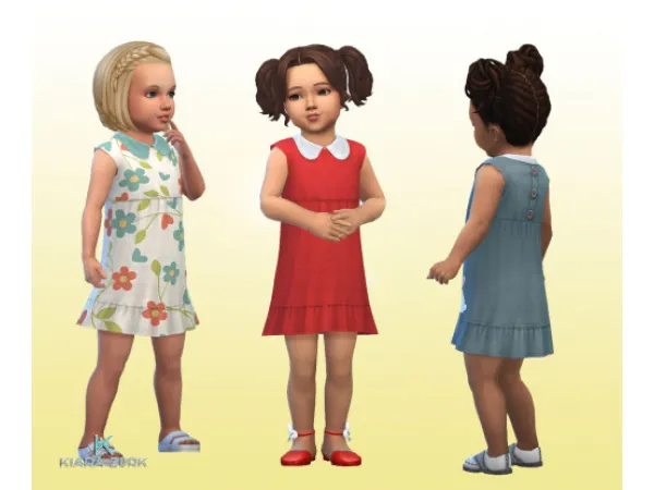 Maxis Match Dress Ruffle - The Sims 4 Custom Content