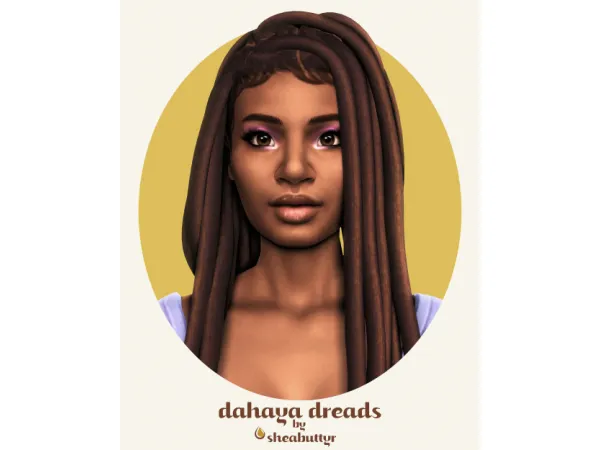 Maxis Match dahaya dreads by sheabuttyr - The Sims 4 Custom Content
