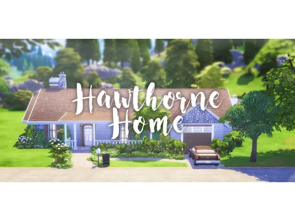 Maxis Match Oaksims Hawthorne Home - The Sims 4 Custom Content