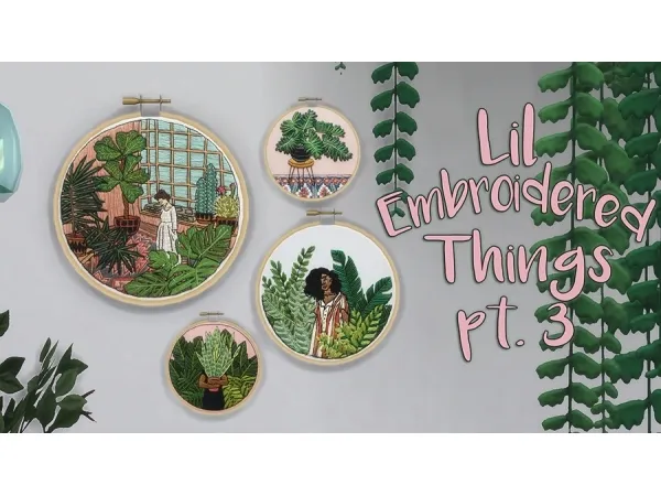 Maxis Match Lil Embroidered Thing pt3 - The Sims 4 Custom Content