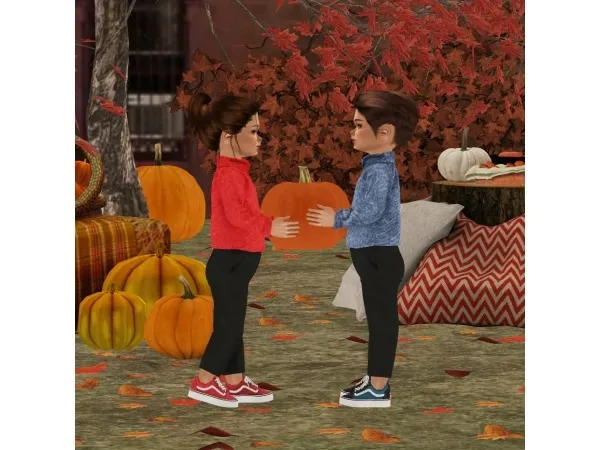 Pumpkin posebox by Serana - The Sims 2 Custom Content