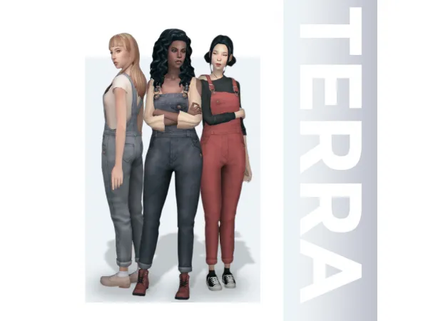 Maxis Match TERRA OVERALL - The Sims 4 Custom Content