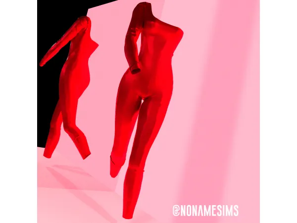Alpha Thicc Jumpsuit - The Sims 4 Custom Content