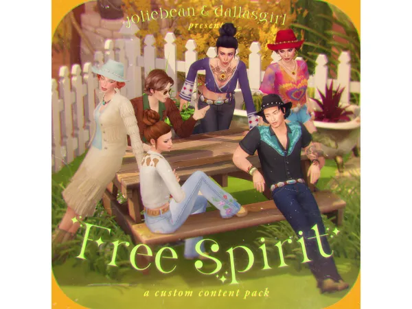 Maxis Match Free Spirit a pack by Joliebean DallasGirl by Joliebean - The Sims 4 Custom Content