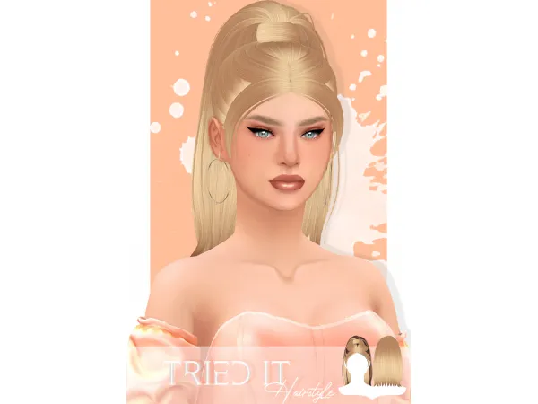 Alpha Tried It (Hairstyle) by JavaSims - The Sims 4 Custom Content