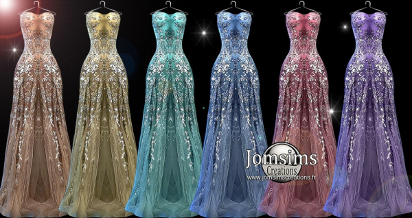 Alpha Jessina Robe by jomsims - The Sims 4 Custom Content