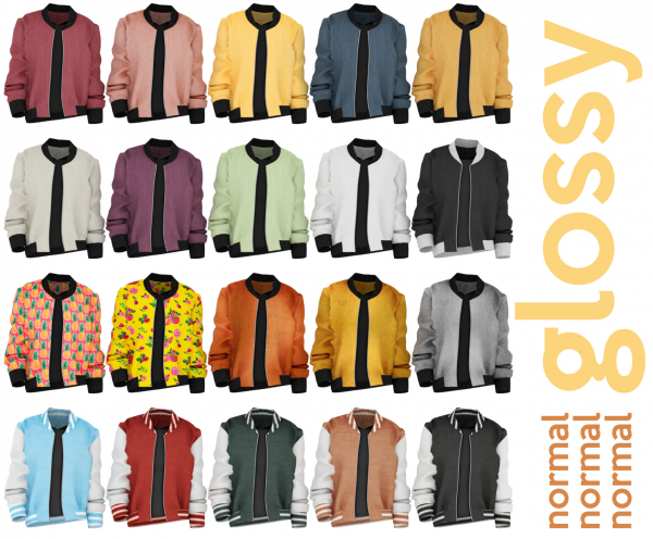 Alpha Adrien Bomber Jacket by simsfinds - The Sims 4 Custom Content