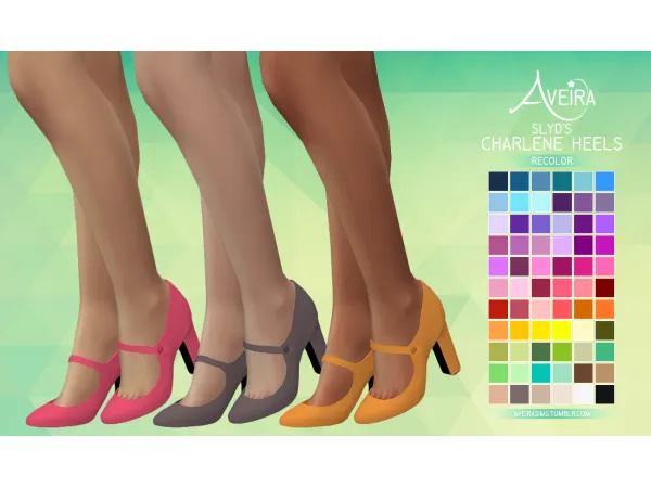 Maxis Match SLYDs Charlene Heels - The Sims 4 Custom Content