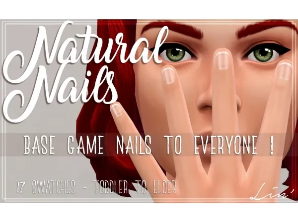 Maxis Match Natural Nails - The Sims 4 Custom Content